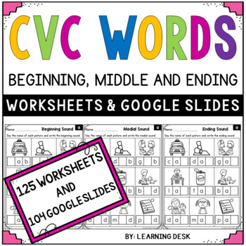 Phonics Worksheets Grade 1 and Grade 2 by Learning Desk | TpT