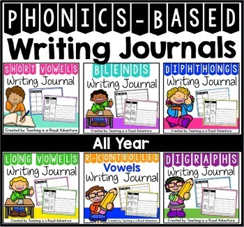 Preview of Phonics Writing Prompts: The Bundle (ALL YEAR)