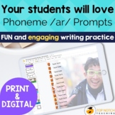 Phonics Writing Prompts for AR Sound  | Print & Digital Wr