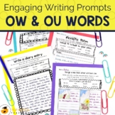 Phonics Writing Prompts for OW OU  | Writing Activities fo