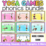 Phonics Yoga Games Growing Bundle | Phonics Activities | B