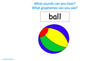 Preview of Phonics - 'a' as in ball - Introduce and Teach