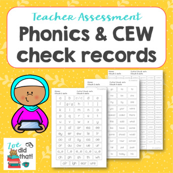 Preview of Phonics and Common Exception Words Record