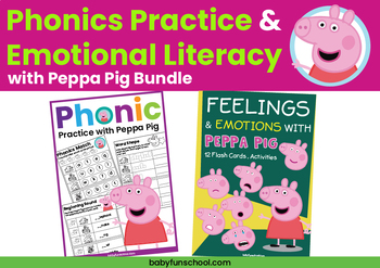 Phonics and Emotional Literacy with Peppa Pig Bundle | Social Emotion |  Phonics