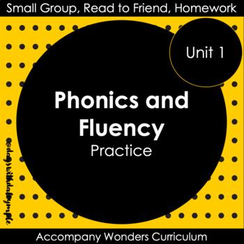 Preview of Phonics and Fluency Warm-Ups - Accompany Unit 1 Wonders