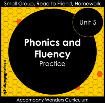 Preview of Phonics and Fluency Warm-Ups - Accompany Unit 5 Wonders