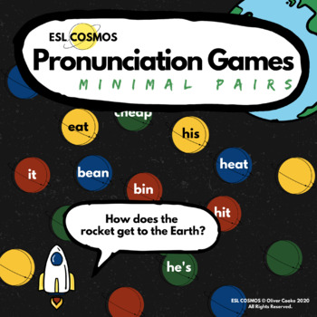 Preview of Phonics and Pronunciation Game for ESL | Minimal Pairs (Editable/Digital)