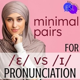 Short E Short i Minimal Pairs for ADULT ESL  /ɛ/ vs. /ɪ/