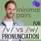 V W Minimal Pairs for Adult ESL Pronunciation