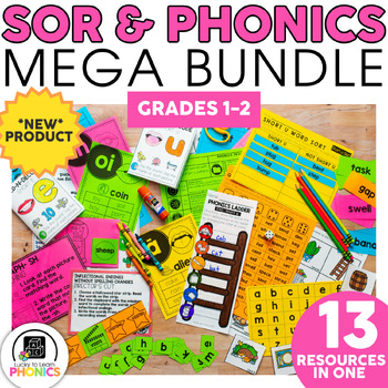 Preview of Science of Reading Phonics MEGA Bundle - with Phonics Focused Review Passages