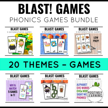 Low Prep Phonics Board Game (online or hard copy) Bundle! Decode