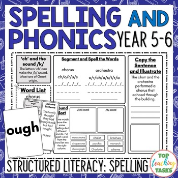 Preview of Phonics and Spelling Rules Activities Year 5-6 - Structured Literacy Activities