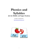 Phonics and Syllables in the Middle and Upper Grades--Anot