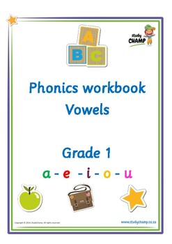 Preview of Phonics and Vowels Workbook