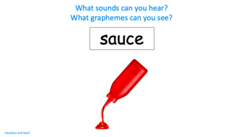 Preview of Phonics - 'au' as in sauce - Introduce and Teach