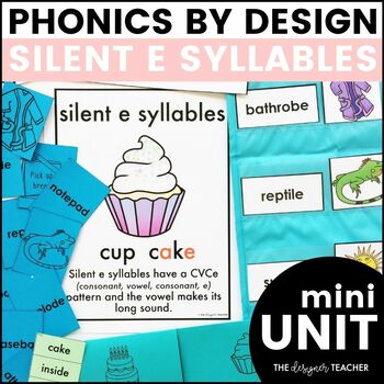 Preview of Phonics by Design Two Syllable Words with Silent E VC/CVCe Mini Unit Activities