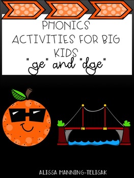 Preview of Phonics for Big Kids (ge/dge)