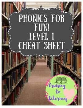 Preview of Phonics for Fun! Level 1 Cheat Sheet