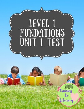 Preview of Phonics for Fun! Level 1, Unit 1 Pre/Post Test