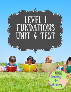 Preview of Phonics for Fun! Level 1, Unit 4 Pre/Post Test
