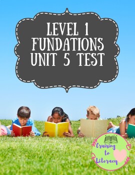 Preview of Phonics for Fun! Level 1, Unit 5 Pre/Post Test