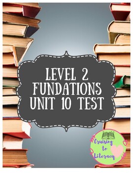 Preview of Phonics for Fun! Level 2, Unit 10 Pre-Test/Post