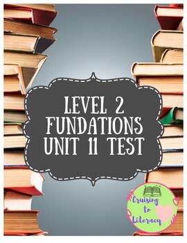 Preview of Phonics for Fun! Level 2, Unit 11 Pre-Test/Post