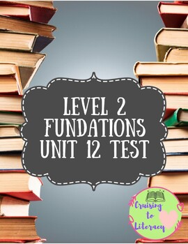 Preview of Phonics for Fun! Level 2, Unit 12 Pre-Test/Post