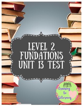 Preview of Phonics for Fun! Level 2, Unit 13 Pre-Test/Post