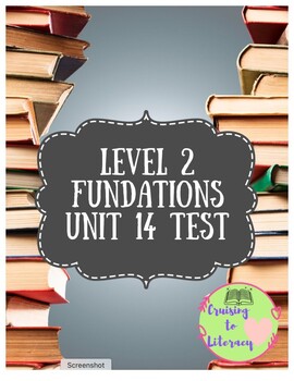 Preview of Phonics for Fun! Level 2, Unit 14 Pre-Test/Post
