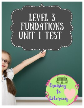 Preview of Phonics for Fun! Level 3, Unit 1, Pre-Test/Post Test