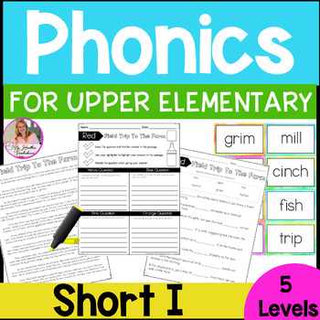 Preview of Phonics for Older Students | Reading Intervention & Decodable Passages, Short i