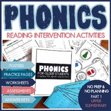 Phonics Intervention Activities Packet Phonics Rules Revie
