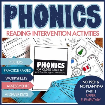 Preview of Phonics Intervention Activities Packet Phonics Rules Review Assessment Centers