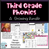 Phonics for Third Grade Bundle: Games, Passages and Practi