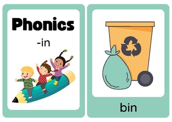 Preview of Phonics -in Flashcards
