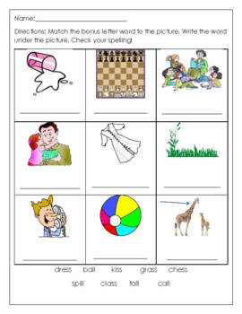 Phonics level 2 unit 2: bonus letters, glued sounds, trick words