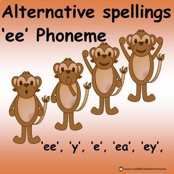 Preview of Phonics poem 'ee' alternative spellings
