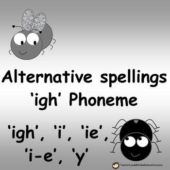 Preview of Phonics poem 'igh' alternative spellings