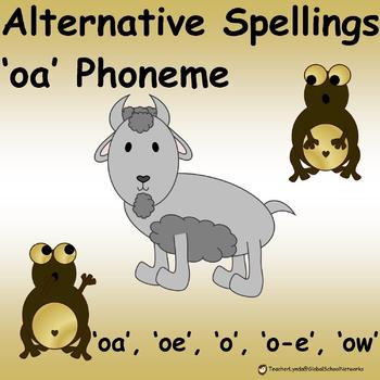 Preview of Phonics poem-'oa' alternative spellings