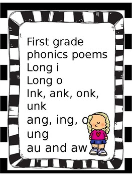 Preview of Phonics poems