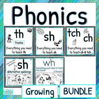 Preview of Phonics Quick Lessons with lots of practice printables