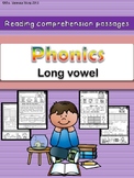 Phonics reading comprehension passages and activities Long vowel