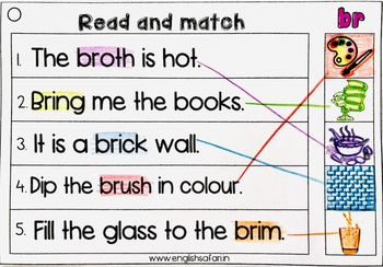 phonics reading r blends sentences by englishsafari tpt