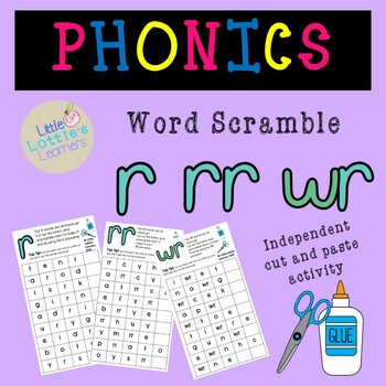 Phoneme Match-Up Activity - rr, r, wr