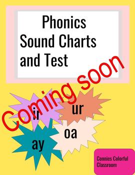 Preview of Phonics sound charts and test