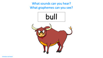 Preview of Phonics - 'u' as in bull - Introduce and Teach