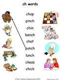 Phonics worksheets - match the image to the word (draw a line)
