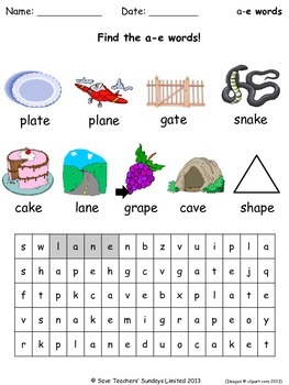 phonics worksheets word searches wordsearches by save teachers sundays