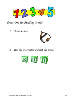 Preview of Phonics/Blending:  Build a Word (English and Spanish)